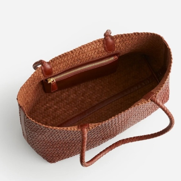 Madewell Handwoven Leather Tote - Picture 2 of 8